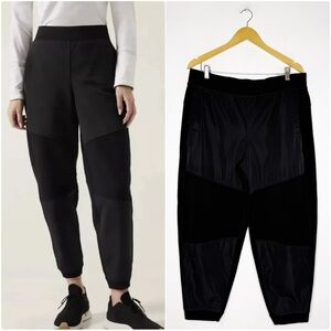 Athleta Get Set Hybrid Joggers Black Sweatpants Size XL